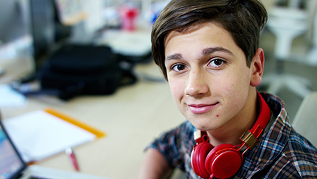 Boy with Headphones